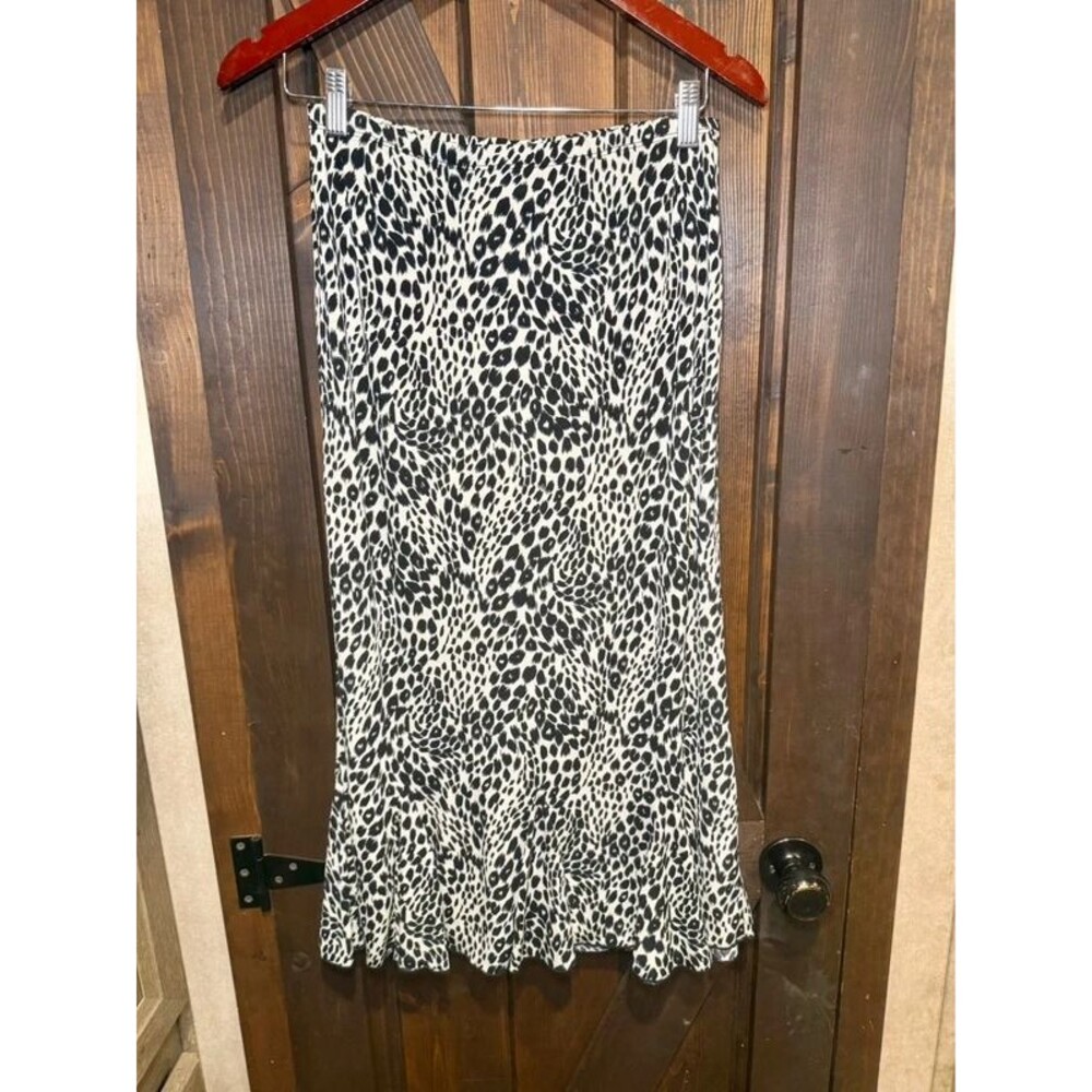 Perception Concept Cheetah Print Midi Length Fairy Skirt Vintage Y2K